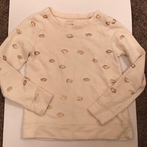 Crew cuts sparkle lips girls sweatshirt
